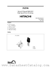 2SJ546 datasheet pdf Hitachi Semiconductor