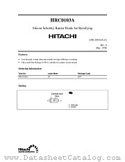 HRC0103A datasheet pdf Hitachi Semiconductor