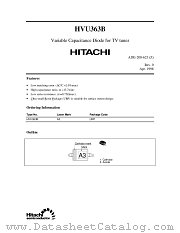 HVU363B datasheet pdf Hitachi Semiconductor