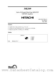 3SK309 datasheet pdf Hitachi Semiconductor