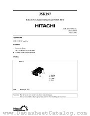 3SK297 datasheet pdf Hitachi Semiconductor