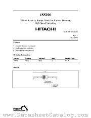 1SS106 datasheet pdf Hitachi Semiconductor