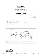 2SK3174A datasheet pdf Hitachi Semiconductor
