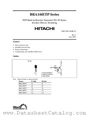 BRA143ETP datasheet pdf Hitachi Semiconductor