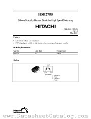HSB278S datasheet pdf Hitachi Semiconductor