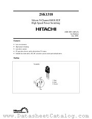 2SK1318 datasheet pdf Hitachi Semiconductor