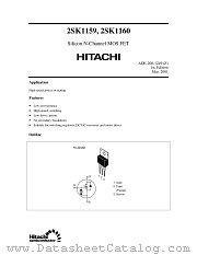 2SK1159 datasheet pdf Hitachi Semiconductor
