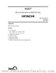 4AK17 datasheet pdf Hitachi Semiconductor