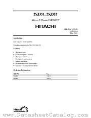 2SJ352 datasheet pdf Hitachi Semiconductor