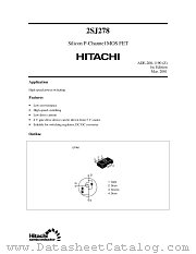 2SJ278 datasheet pdf Hitachi Semiconductor