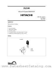2SJ248 datasheet pdf Hitachi Semiconductor