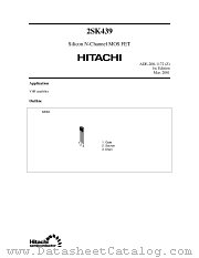 2SK439 datasheet pdf Hitachi Semiconductor