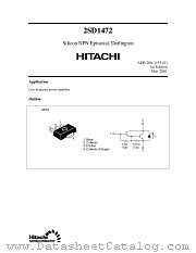 2SD1472 datasheet pdf Hitachi Semiconductor
