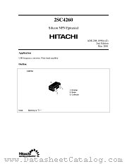 2SC4260 datasheet pdf Hitachi Semiconductor