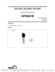 2SC2545 datasheet pdf Hitachi Semiconductor
