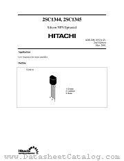 2SC1344 datasheet pdf Hitachi Semiconductor