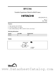 HVU316 datasheet pdf Hitachi Semiconductor