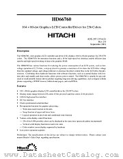 HD66760 datasheet pdf Hitachi Semiconductor