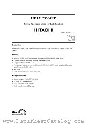 HD151TS304 datasheet pdf Hitachi Semiconductor