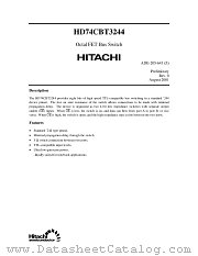 HD74CBT3244 datasheet pdf Hitachi Semiconductor