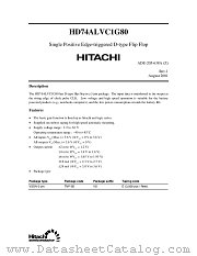 HD74ALVC1G80 datasheet pdf Hitachi Semiconductor