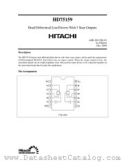 HD75159 datasheet pdf Hitachi Semiconductor