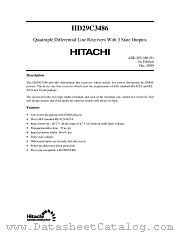 HD29C3486 datasheet pdf Hitachi Semiconductor