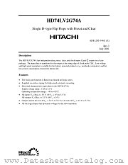 HD74LV2G74A datasheet pdf Hitachi Semiconductor