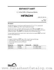 HD74SSTV16857 datasheet pdf Hitachi Semiconductor