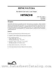 HD74LV1GT126A datasheet pdf Hitachi Semiconductor