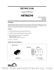HD74HC1G00 datasheet pdf Hitachi Semiconductor