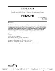HD74LV163A datasheet pdf Hitachi Semiconductor
