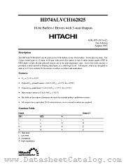 HD74ALVCH162825 datasheet pdf Hitachi Semiconductor