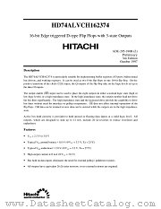HD74ALVCH162374 datasheet pdf Hitachi Semiconductor