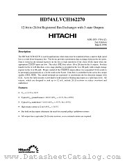 HD74ALVCH162270 datasheet pdf Hitachi Semiconductor