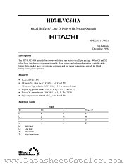 HD74LVC541A datasheet pdf Hitachi Semiconductor