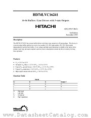 HD74LVC16241 datasheet pdf Hitachi Semiconductor