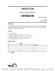 HD74LVC08 datasheet pdf Hitachi Semiconductor