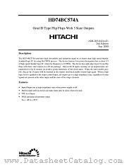 HD74BC574A datasheet pdf Hitachi Semiconductor