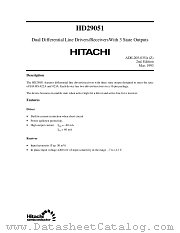 HD29051 datasheet pdf Hitachi Semiconductor