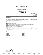 HA16603P datasheet pdf Hitachi Semiconductor