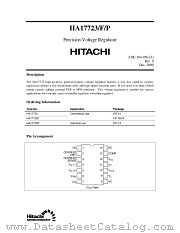 HA17723F datasheet pdf Hitachi Semiconductor