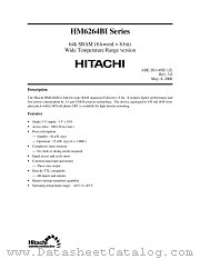 HM6264BLPI-XX datasheet pdf Hitachi Semiconductor