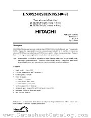 HN58X2404SFPI datasheet pdf Hitachi Semiconductor