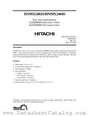 HN58X2402ST datasheet pdf Hitachi Semiconductor