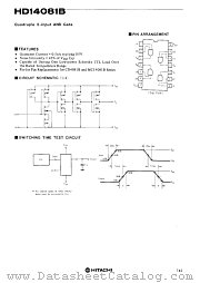 HD14081B datasheet pdf Hitachi Semiconductor