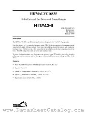 HD74ALVC16835 datasheet pdf Hitachi Semiconductor