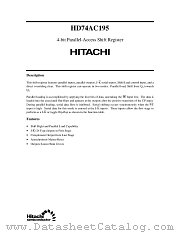 HD74AC195 datasheet pdf Hitachi Semiconductor