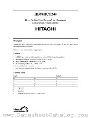 HD74HCT244 datasheet pdf Hitachi Semiconductor