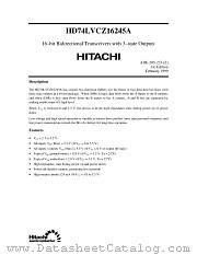 HD74LVCZ16245A datasheet pdf Hitachi Semiconductor